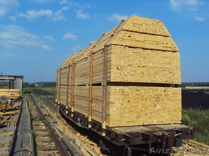 Брус, доска обрезная из России(вагонами) - Изображение #1, Объявление #516383